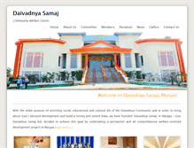Tablet Screenshot of daivadnyasamajgoa.org